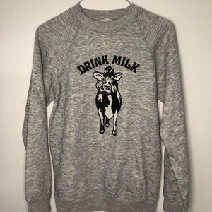 Vintage milk dairy crewneck sweatshirt